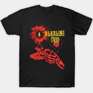 Alkaline Trio "Skele Candle" Graphic T-Shirt Size Large New Matt Skiba Punk